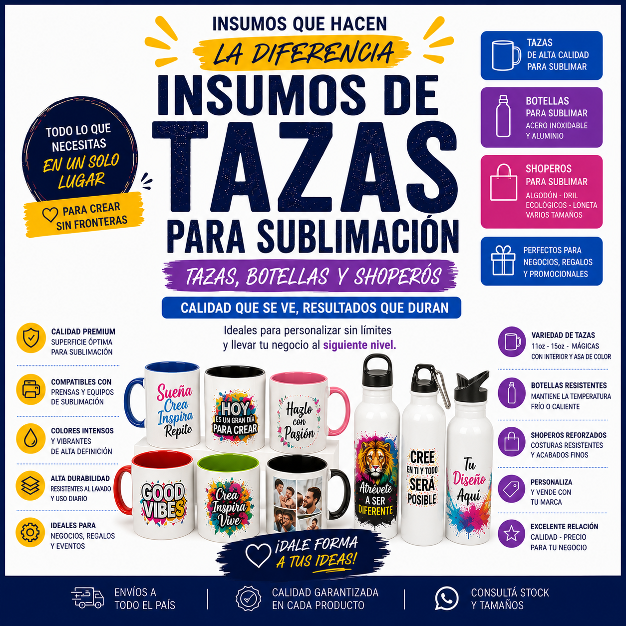 TAZONES Y BOTELLAS