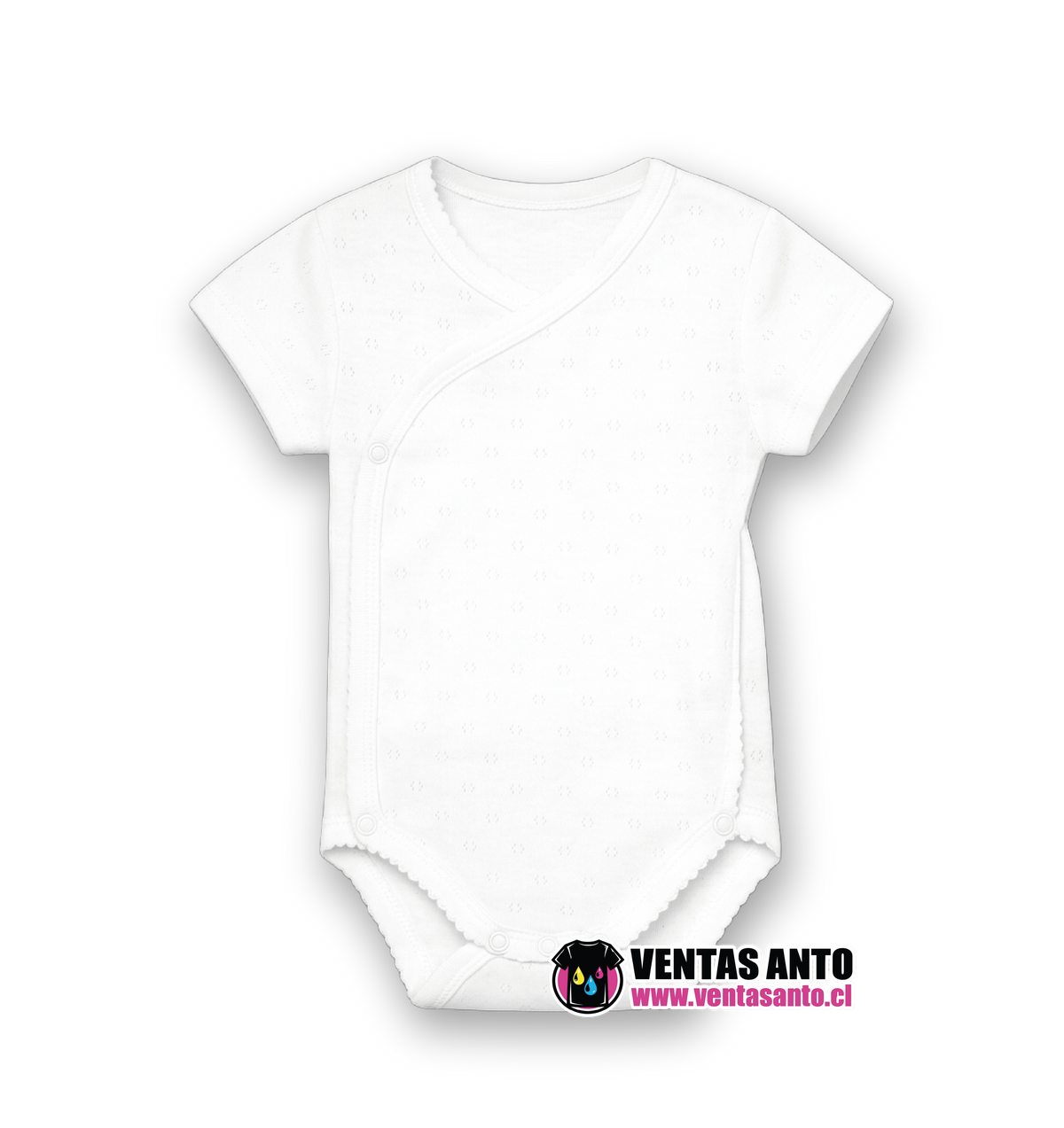 Body  manga corta 100% algodon para 0 a 2 años