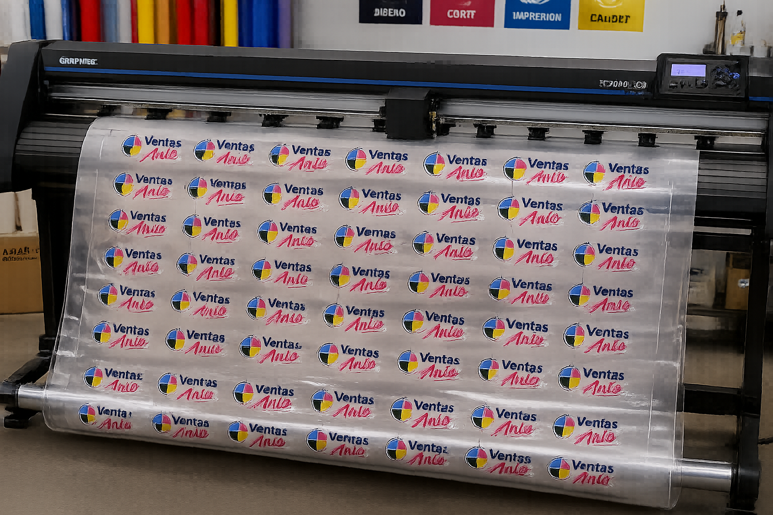 Stickers adhesivo M2 Transparente Brillante