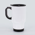 Tazón para Sublimación Térmico De Acero Inoxidable Blanco Con Tapa 14 oz